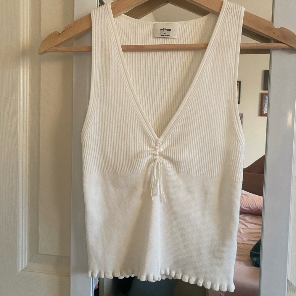 Aritzia Wilfred Agostino Top XS White